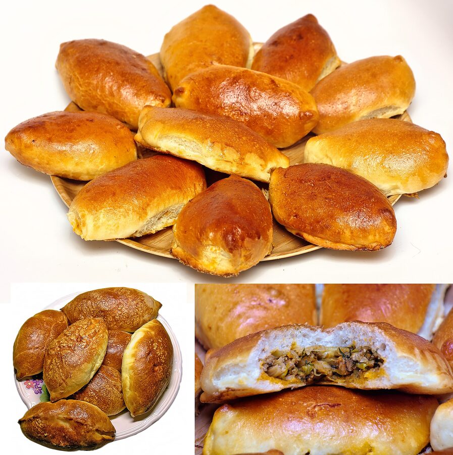 Тарелка с пирожками
